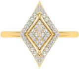 Jewels5 Alena Yellow Gold Diamond 18 K Ring