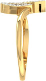 Jewels5 Hartlyn Yellow Gold Diamond 18 K Ring