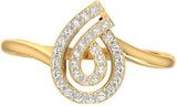 Jewels5 Hartlyn Yellow Gold Diamond 18 K Ring