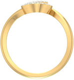 Jewels5 Hartlyn Yellow Gold Diamond 18 K Ring