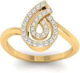 Jewels5 Hartlyn Yellow Gold Diamond 18 K Ring