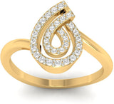 Jewels5 Hartlyn Yellow Gold Diamond 18 K Ring