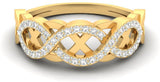 Jewels5 Jaidon Yellow Gold Diamond 18 K Ring
