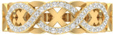Jewels5 Jaidon Yellow Gold Diamond 18 K Ring