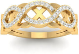 Jewels5 Jaidon Yellow Gold Diamond 18 K Ring