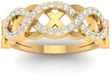 Jewels5 Jaidon Yellow Gold Diamond 18 K Ring