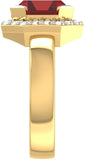 Jewels5 Camille Yellow Gold Diamond 18 K Ring