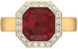 Jewels5 Camille Yellow Gold Diamond 18 K Ring
