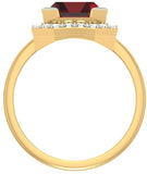 Jewels5 Camille Yellow Gold Diamond 18 K Ring