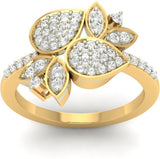 Jewels5 Jaelyn Yellow Gold Diamond 18 K Ring