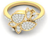Jewels5 Jaelyn Yellow Gold Diamond 18 K Ring