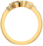 Jewels5 Jaelyn Yellow Gold Diamond 18 K Ring