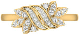 Jewels5 Karasel Yellow Gold Diamond 18 K Ring