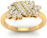 Jewels5 Karasel Yellow Gold Diamond 18 K Ring