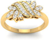 Jewels5 Karasel Yellow Gold Diamond 18 K Ring