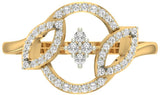 Jewels5 Sunnie Yellow Gold Diamond 18 K Ring