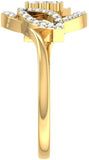 Jewels5 Sunnie Yellow Gold Diamond 18 K Ring