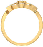 Jewels5 Sunnie Yellow Gold Diamond 18 K Ring