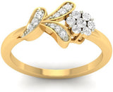 Jewels5 Tanessa Yellow Gold Diamond 18 K Ring