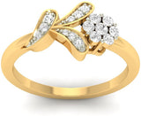 Jewels5 Tanessa Yellow Gold Diamond 18 K Ring