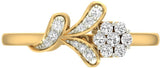 Jewels5 Tanessa Yellow Gold Diamond 18 K Ring