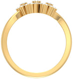 Jewels5 Adan Yellow Gold Diamond 18 K Ring