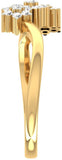 Jewels5 Adan Yellow Gold Diamond 18 K Ring