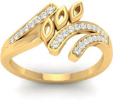 Jewels5 Anluan Yellow Gold Diamond 18 K Ring