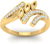 Jewels5 Anluan Yellow Gold Diamond 18 K Ring