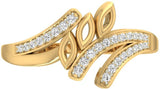 Jewels5 Anluan Yellow Gold Diamond 18 K Ring