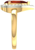 Jewels5 Yellow Gold Diamond 18 K Ring