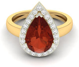 Jewels5 Yellow Gold Diamond 18 K Ring