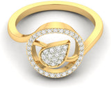 Jewels5 Allene Yellow Gold Diamond 18 K Ring