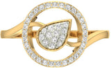 Jewels5 Allene Yellow Gold Diamond 18 K Ring