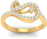 Jewels5 Tirion Yellow Gold Diamond 18 K Ring