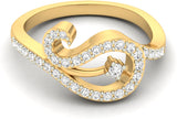 Jewels5 Tirion Yellow Gold Diamond 18 K Ring