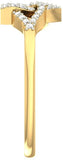 Jewels5 Daliah Yellow Gold Diamond 18 K Ring