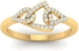 Jewels5 Daliah Yellow Gold Diamond 18 K Ring