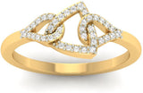 Jewels5 Daliah Yellow Gold Diamond 18 K Ring