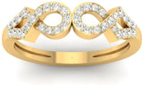 Jewels5 Davita Yellow Gold Diamond 18 K Ring