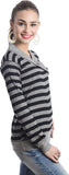 TeeMoods Casual Full Sleeve Striped Women's Top