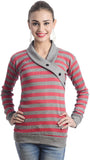 TeeMoods Casual Full Sleeve Striped Women's Top