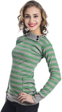 TeeMoods Casual Full Sleeve Striped Women's Top