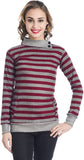 TeeMoods Casual Full Sleeve Striped Women's Top