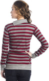 TeeMoods Casual Full Sleeve Striped Women's Top