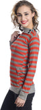 TeeMoods Casual Full Sleeve Striped Women's Top