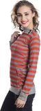 TeeMoods Casual Full Sleeve Striped Women's Top