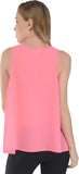 Trend Notes Casual Sleeveless Solid Women's Pink Top