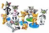 Tom and Jerry 9 Piece Play Set with 9 Tom, Jerry, and Spike Figures