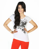 Free Soul Casual Short Sleeve Floral Print Women's Top
